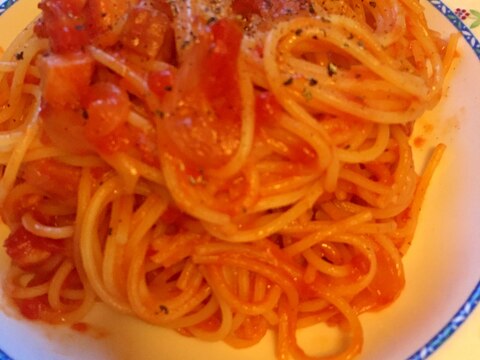 本格的イタリアントマトソースパスタ